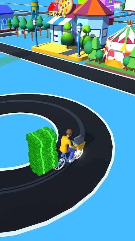 纸张运送自行车冲刺3D游戏截图