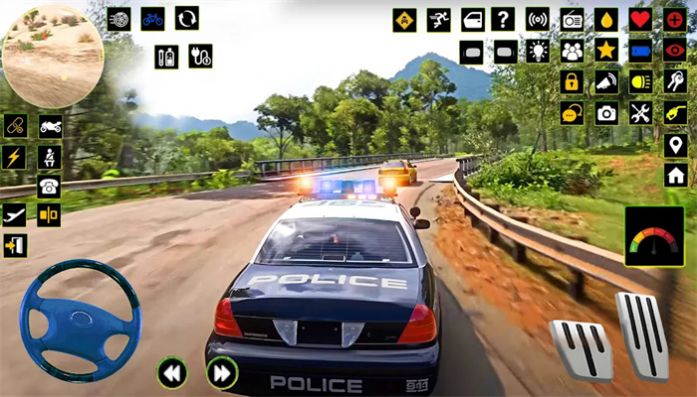 高速公路警车追逐游戏截图